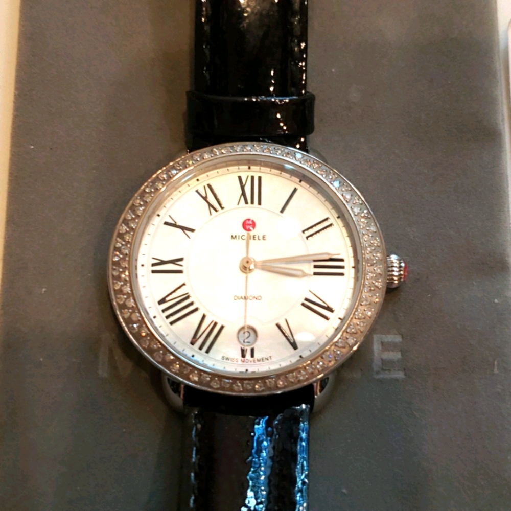 COPY - Michele Serein Diamond .50 ct tw 88 diamonds New battery - Picture 3 of 11